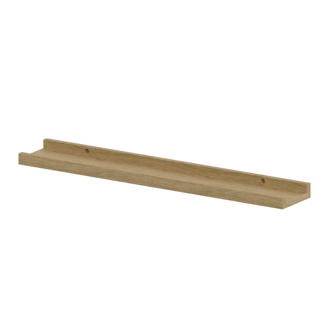 Полка мебельная Spaceo Oak 60x10x1.2 см МДФ цвет дуб