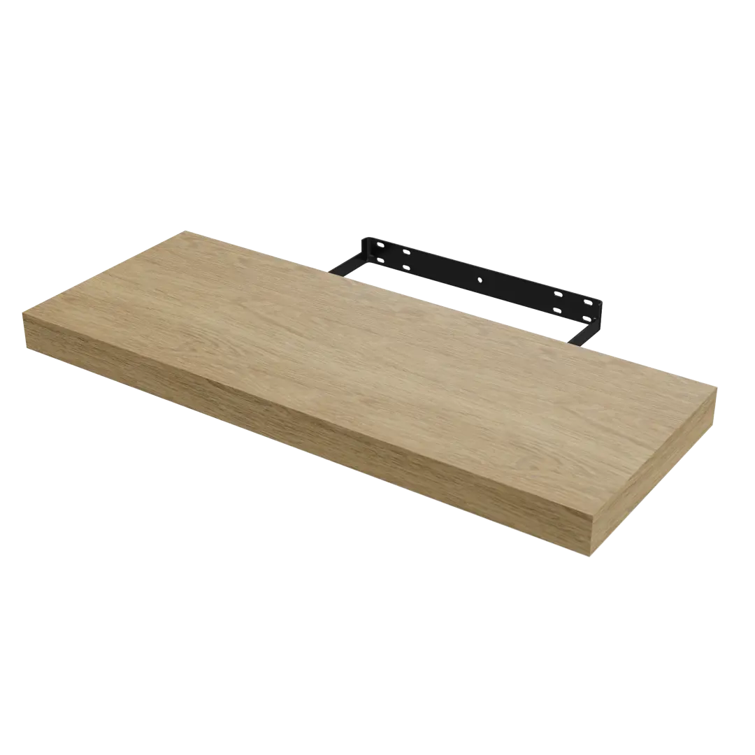 Полка мебельная Spaceo Oak 60x23.5x3.8 см МДФ цвет дуб